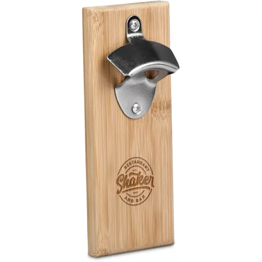 Okiyo Akeru Bamboo Fridge Bottle Opener Branded